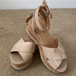 Marc Fisher wedge heel sandals - Never Worn - size 6.5